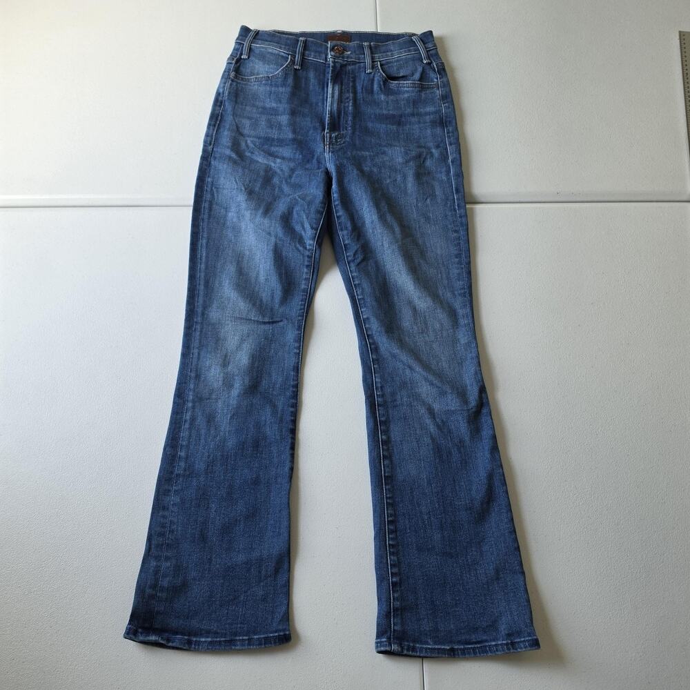 Mother The Hustler Ankle Jeans Womens 27 One Trick Pony High-Rise Flare 27x27